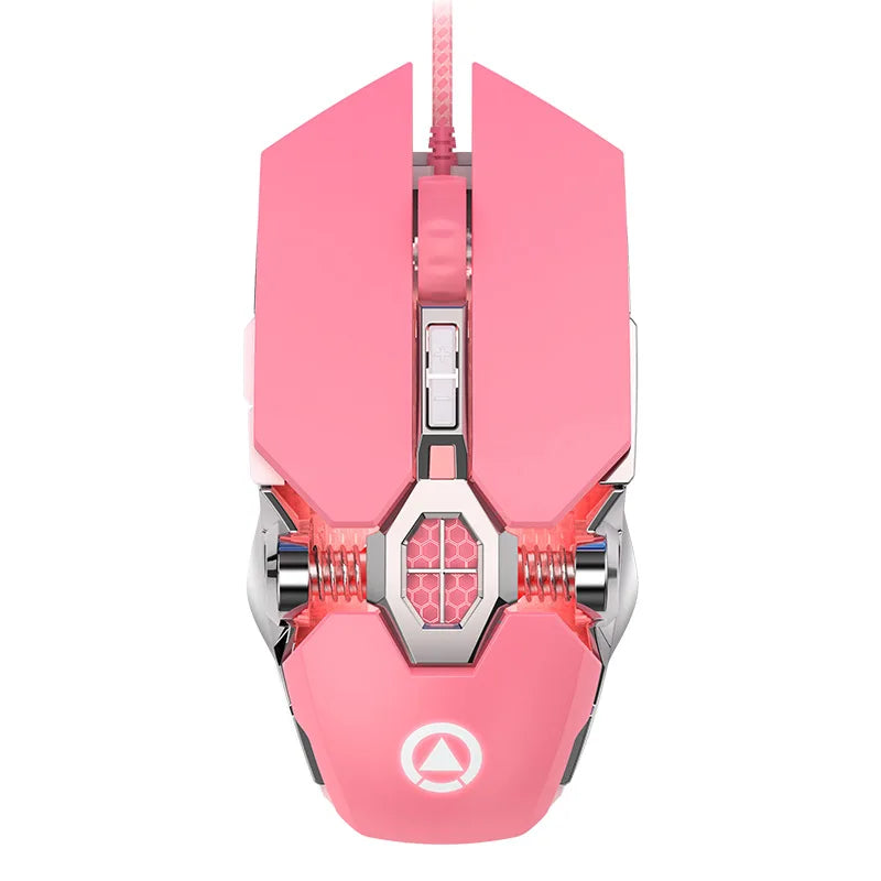 Mouse Gamer RGB 3200 DPI com 6 Botoes – Ergonomico, Silencioso e USB
