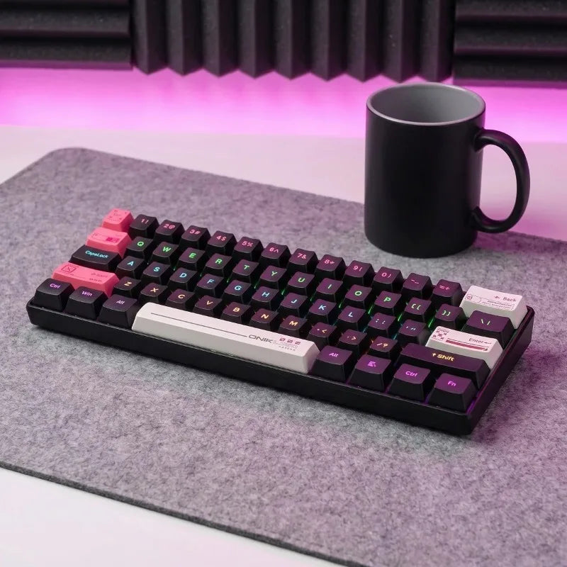 Teclado Mecânico Gamer ONIKUMA G55 – 61 Teclas, Brown Switch e RGB