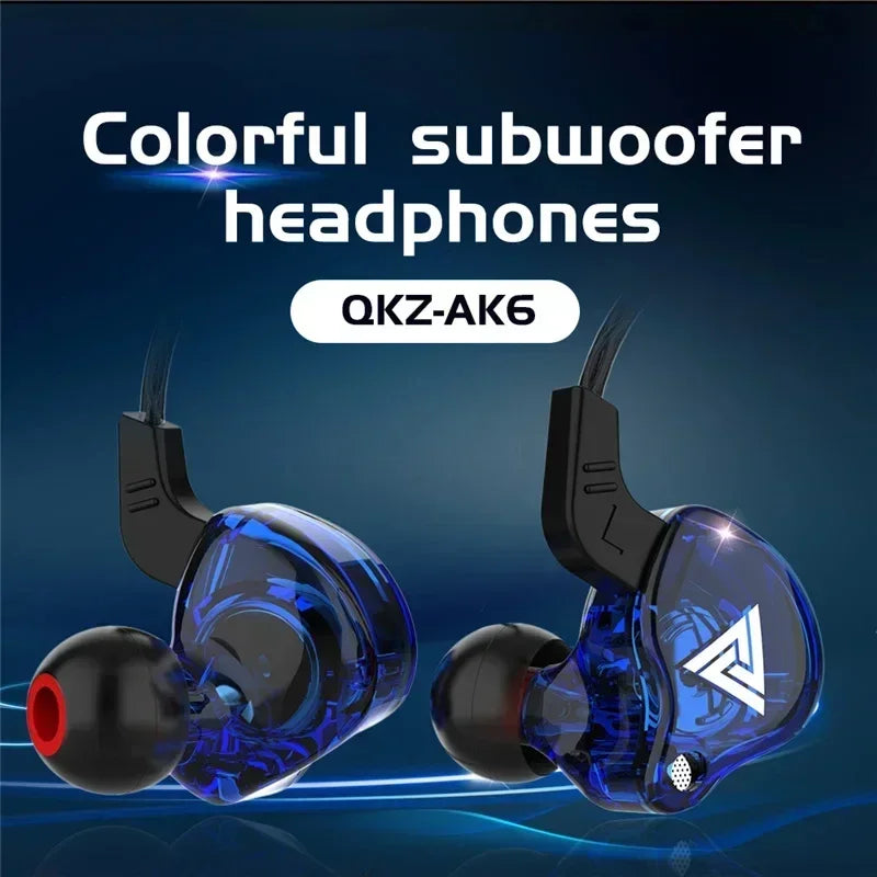Fone In-Ear QKZ AK6 com Microfone – Hi-Fi, Graves Potentes e Controle de Volume