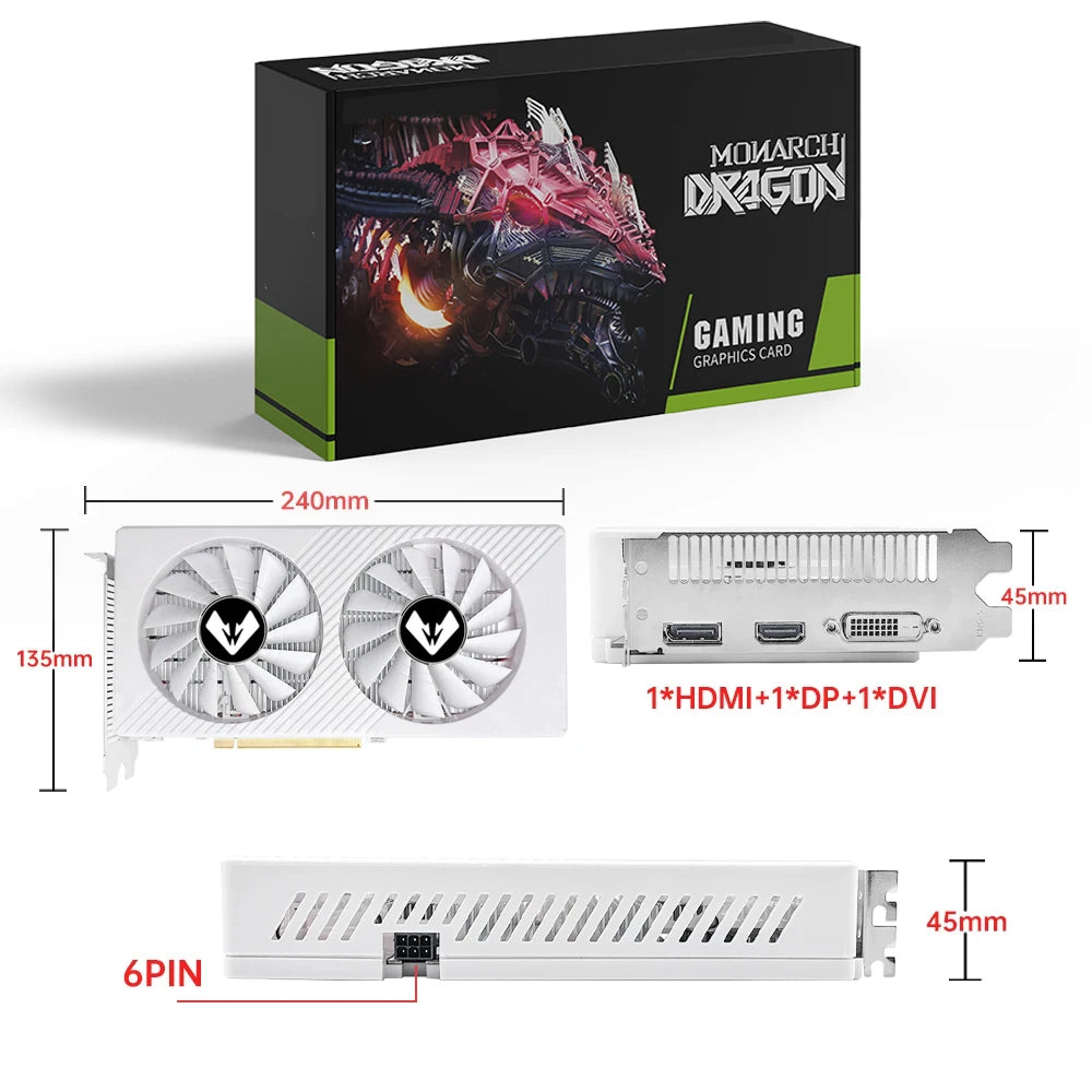 Placa de Vídeo MOUGOL Radeon RX 580 8GB GDDR5 256-bit – PCIe 3.0