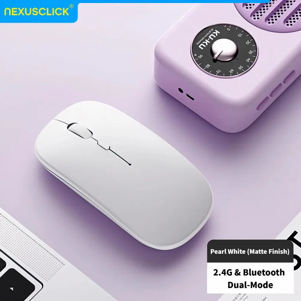 Teclado Bluetooth NexusClick Slim – Compacto e Recarregavel para Tablet, iPad e PC