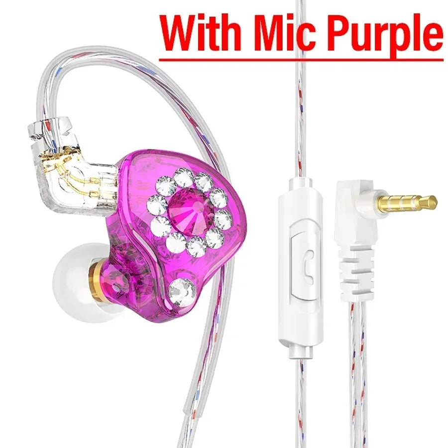 Fone In-Ear QKZ AK6 com Microfone – Hi-Fi, Graves Potentes e Controle de Volume