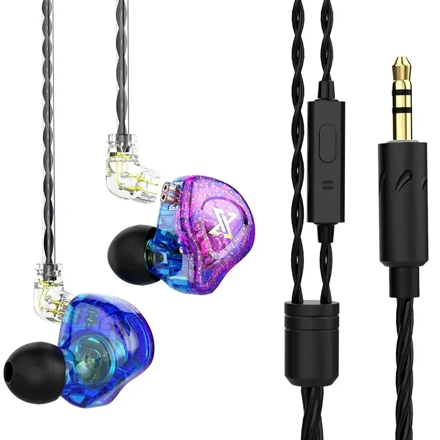 Fone In-Ear QKZ AK6 com Microfone – Hi-Fi, Graves Potentes e Controle de Volume