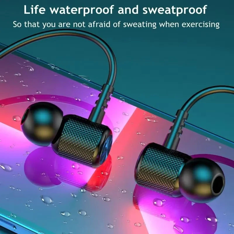 Fone Bluetooth Esportivo HOMEFISH – Neckband Magnético, Microfone e Bluetooth 5.0