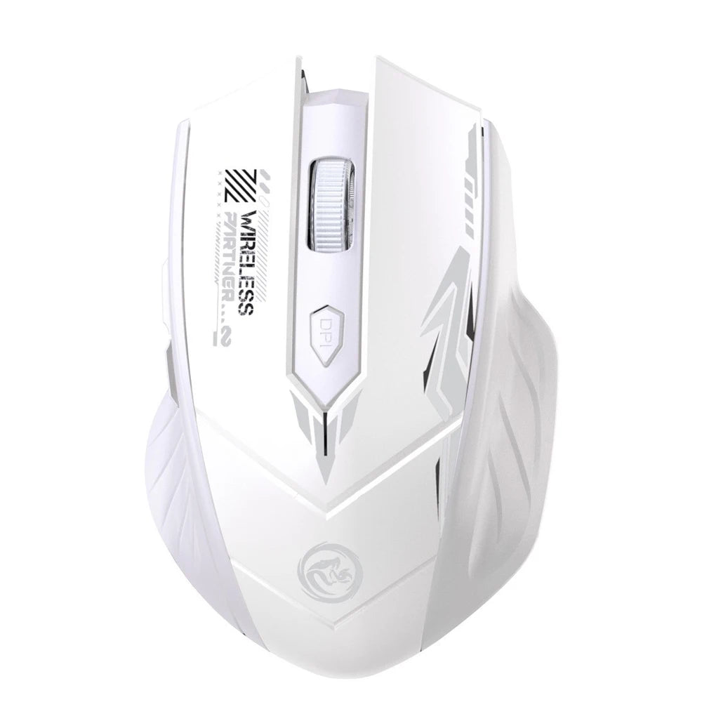 Mouse Sem Fio Dual Mode Bluetooth/Wireless + 2.4GHz – 6 Botoes, 1600 DPI e Recarregavel