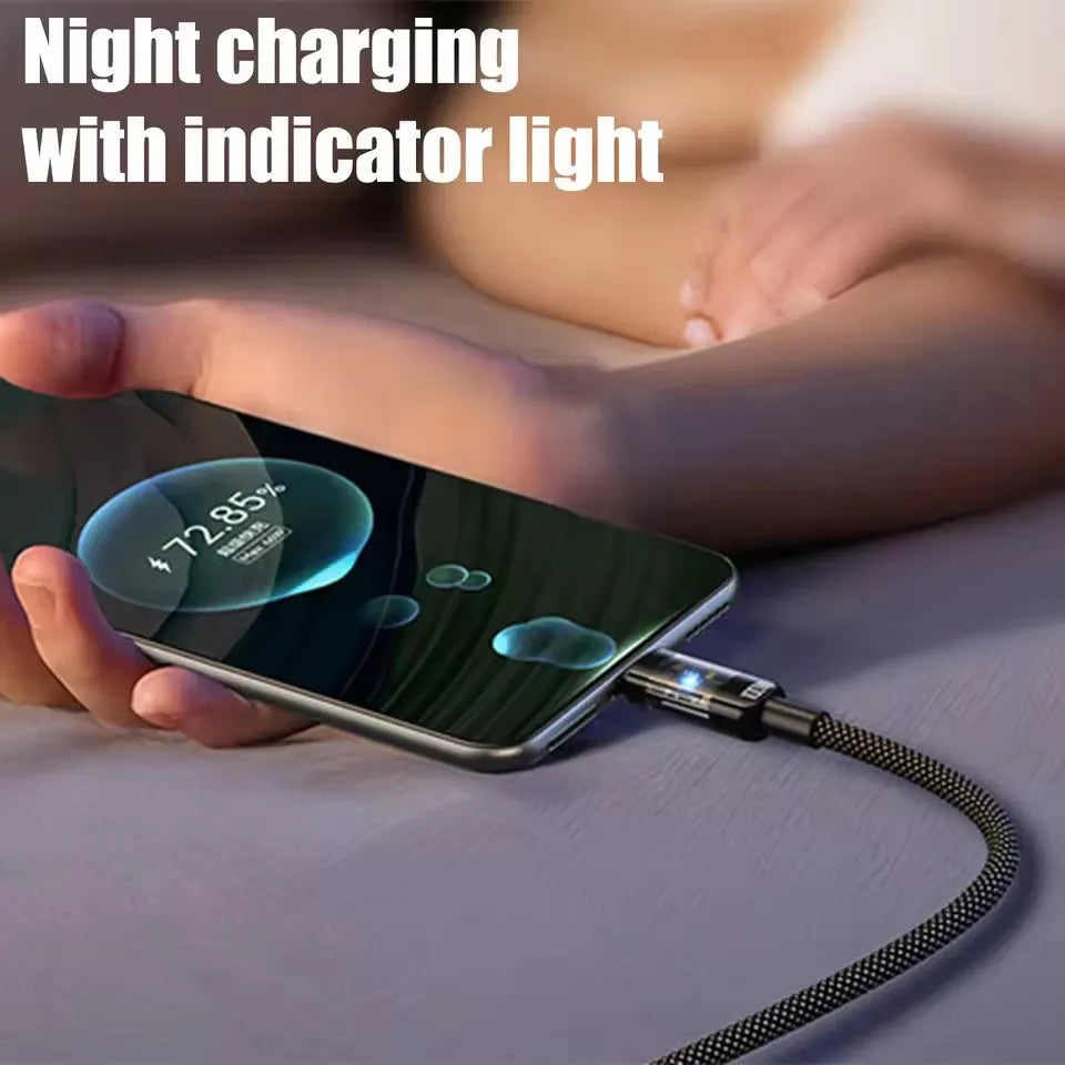 Cabo USB-C com Display Digital LED – Carga Rapida 5A e Nylon Reforcado
