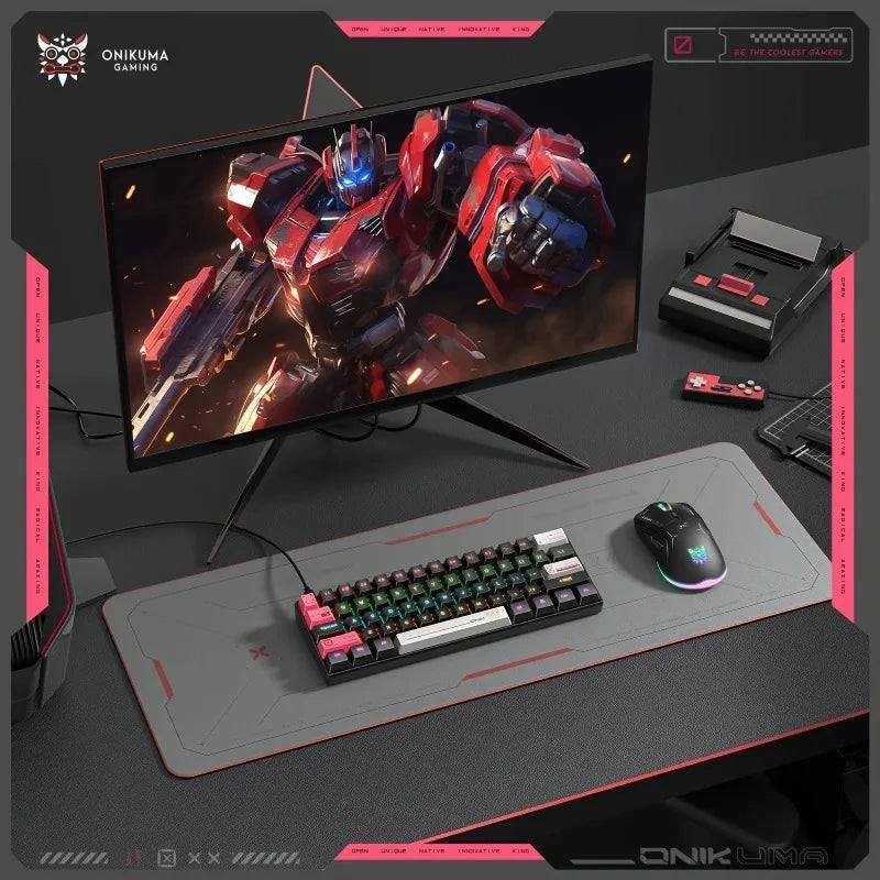 Teclado Mecânico Gamer ONIKUMA G55 – 61 Teclas, Brown Switch e RGB