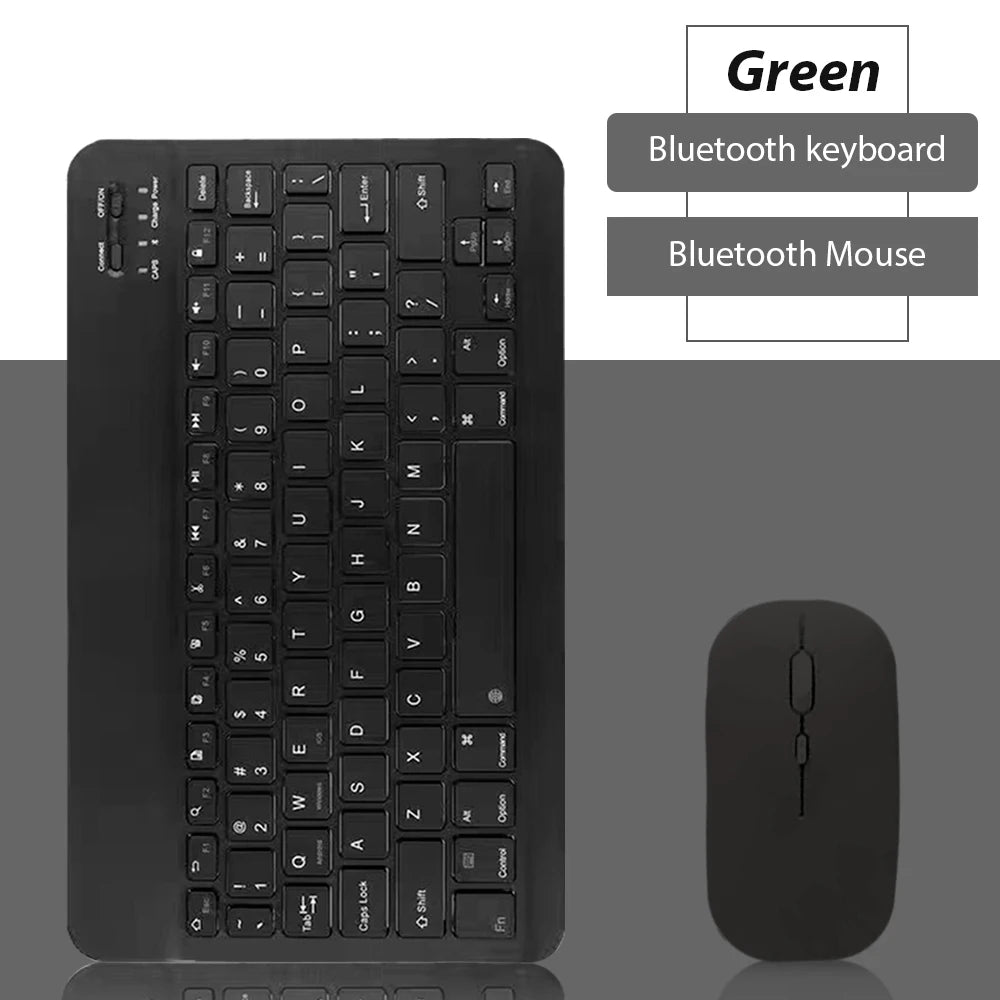 Kit Teclado e Mouse Bluetooth EMTRA – Slim, Recarregável para Tablet, iPad e PC