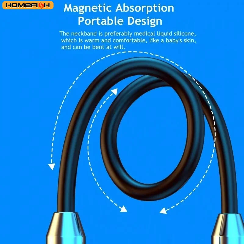 Fone Bluetooth Esportivo HOMEFISH – Neckband Magnético, Microfone e Bluetooth 5.0