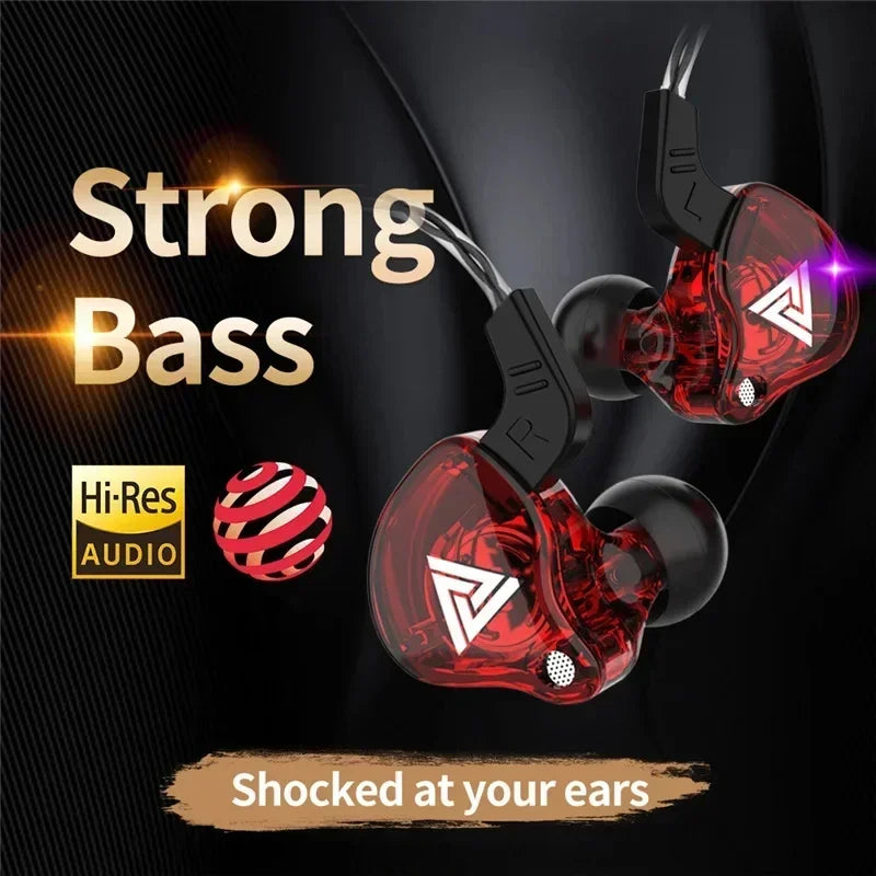 Fone In-Ear QKZ AK6 com Microfone – Hi-Fi, Graves Potentes e Controle de Volume