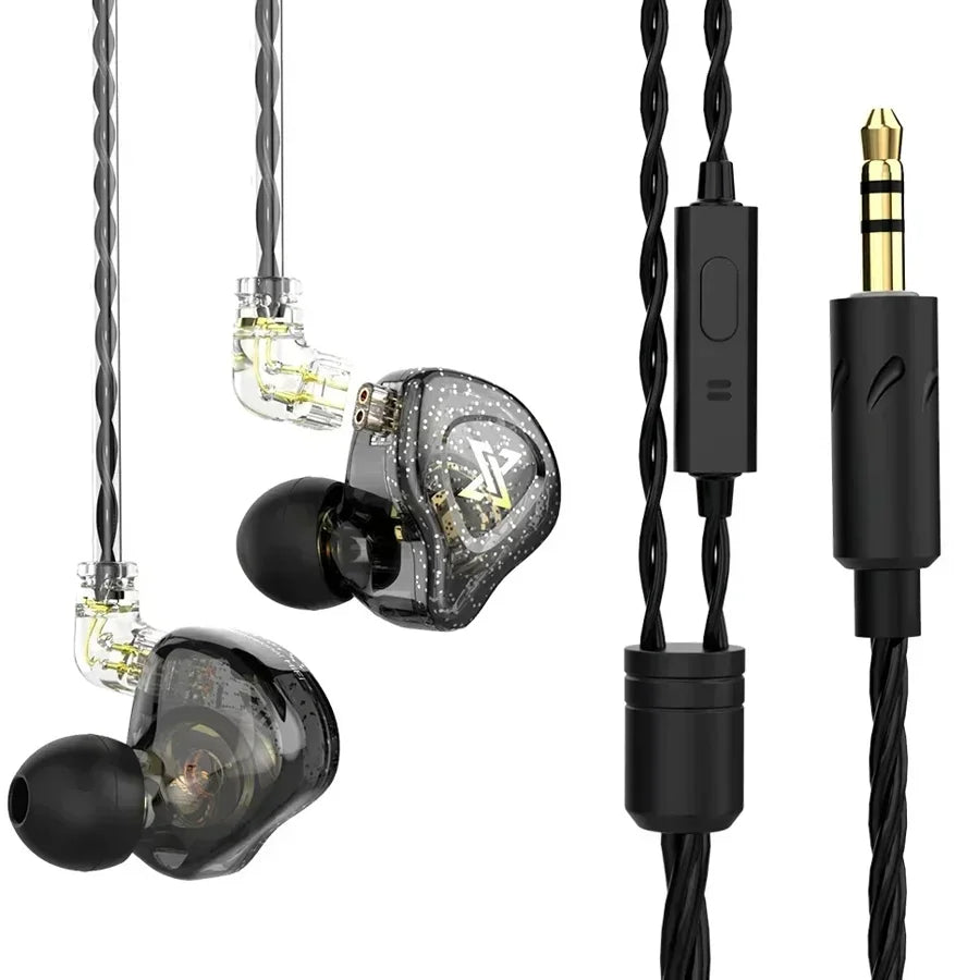 Fone In-Ear QKZ AK6 com Microfone – Hi-Fi, Graves Potentes e Controle de Volume