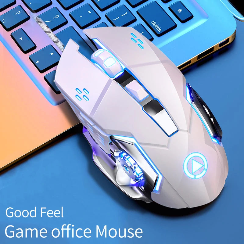 Kit Teclado e Mouse Gamer YINDIAO com LED – 104 Teclas e USB