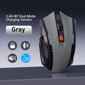 Mouse Sem Fio NexusClick 1600 DPI – 6 Botoes, Silencioso e Recarregavel