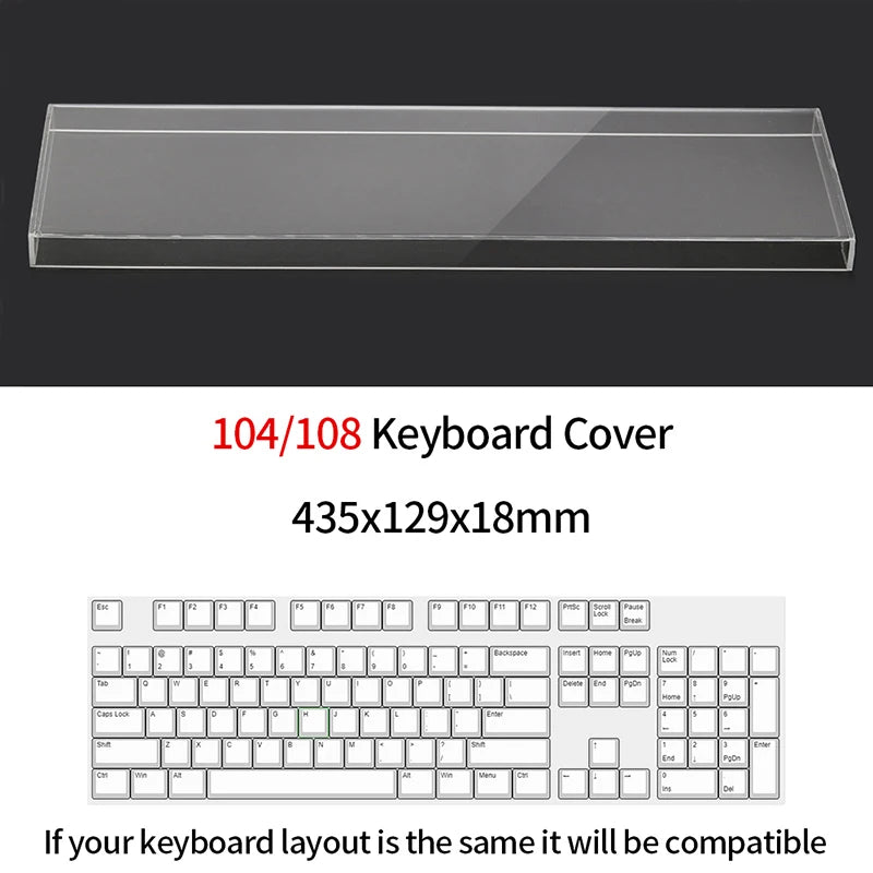 Capa  Transparente para Teclado Mecanico – Proteção sem esconder o Teclado