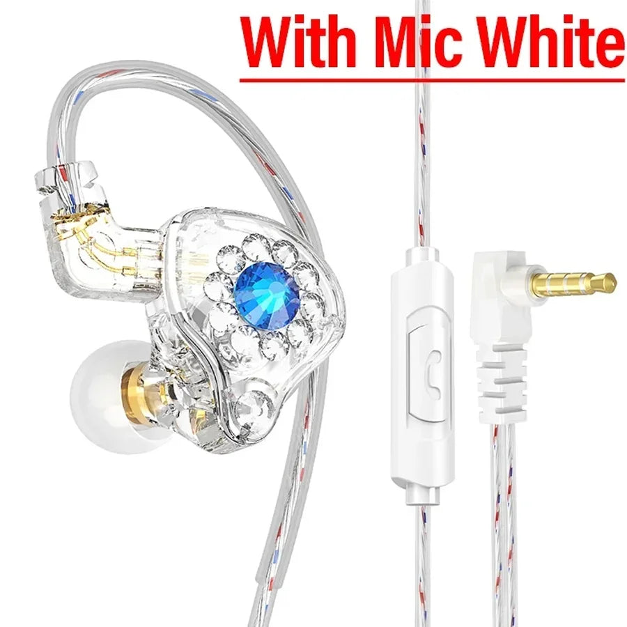 Fone In-Ear QKZ AK6 com Microfone – Hi-Fi, Graves Potentes e Controle de Volume
