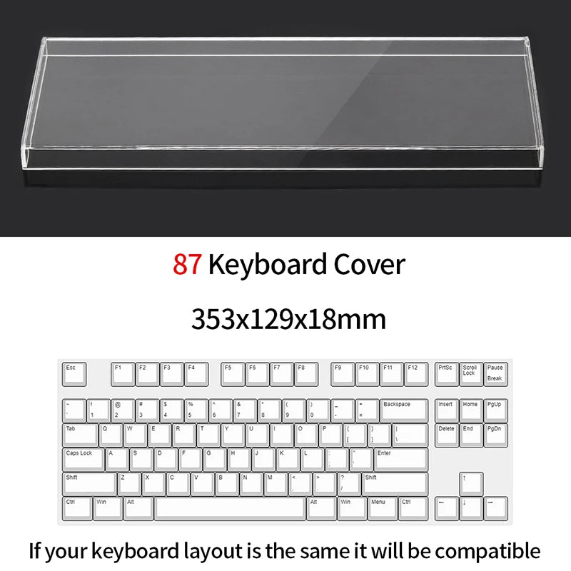 Capa  Transparente para Teclado Mecanico – Proteção sem esconder o Teclado