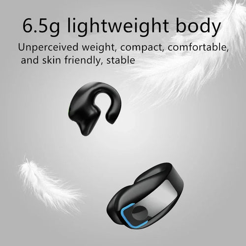 Fone Bluetooth Open-Ear com Encaixe Clip – Sem Fio, Leve e com Microfone