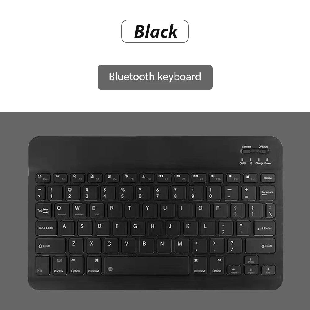 Kit Teclado e Mouse Bluetooth EMTRA – Slim, Recarregável para Tablet, iPad e PC