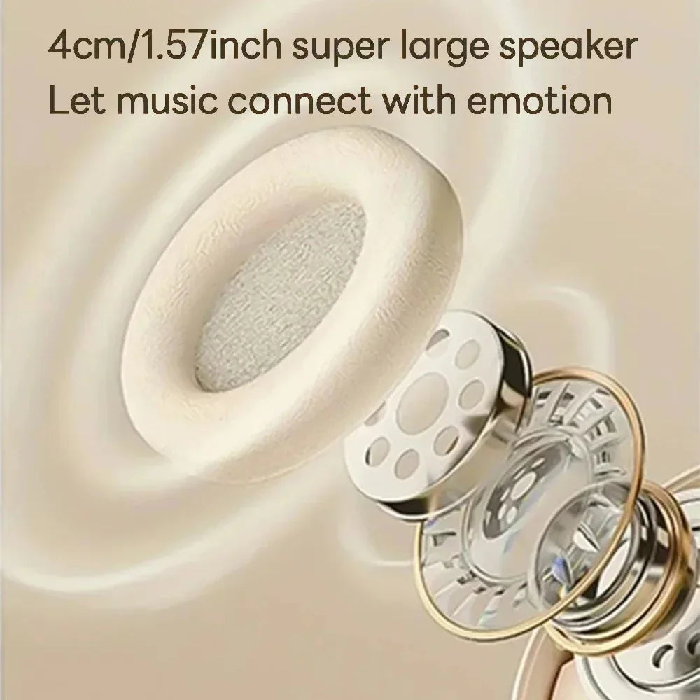 Headphone Bluetooth 5.3 kebidumei – Wireless, P2, MicroSD e Dobrável