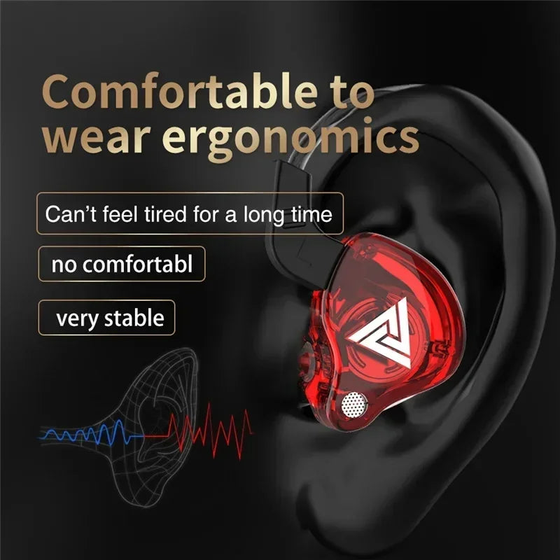 Fone In-Ear QKZ AK6 com Microfone – Hi-Fi, Graves Potentes e Controle de Volume