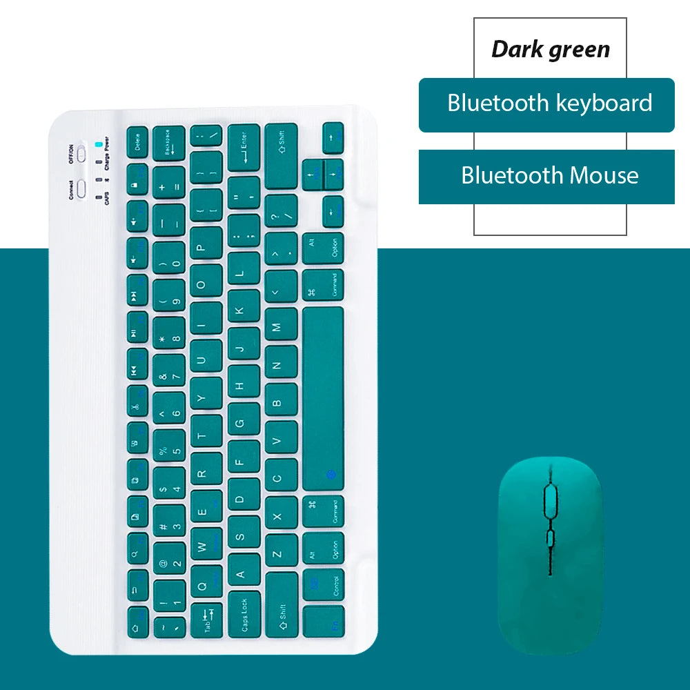 Kit Teclado e Mouse Bluetooth EMTRA – Slim, Recarregável para Tablet, iPad e PC