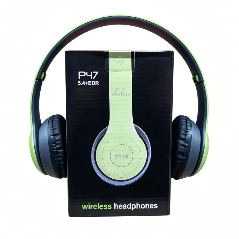 Headset Bluetooth 5.0 P47 Wireless – Dobrável, Estéreo e com Controle de Volume
