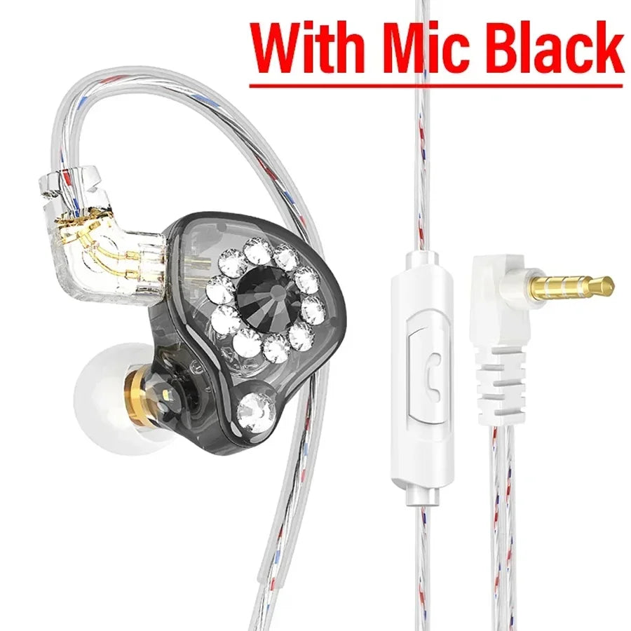 Fone In-Ear QKZ AK6 com Microfone – Hi-Fi, Graves Potentes e Controle de Volume