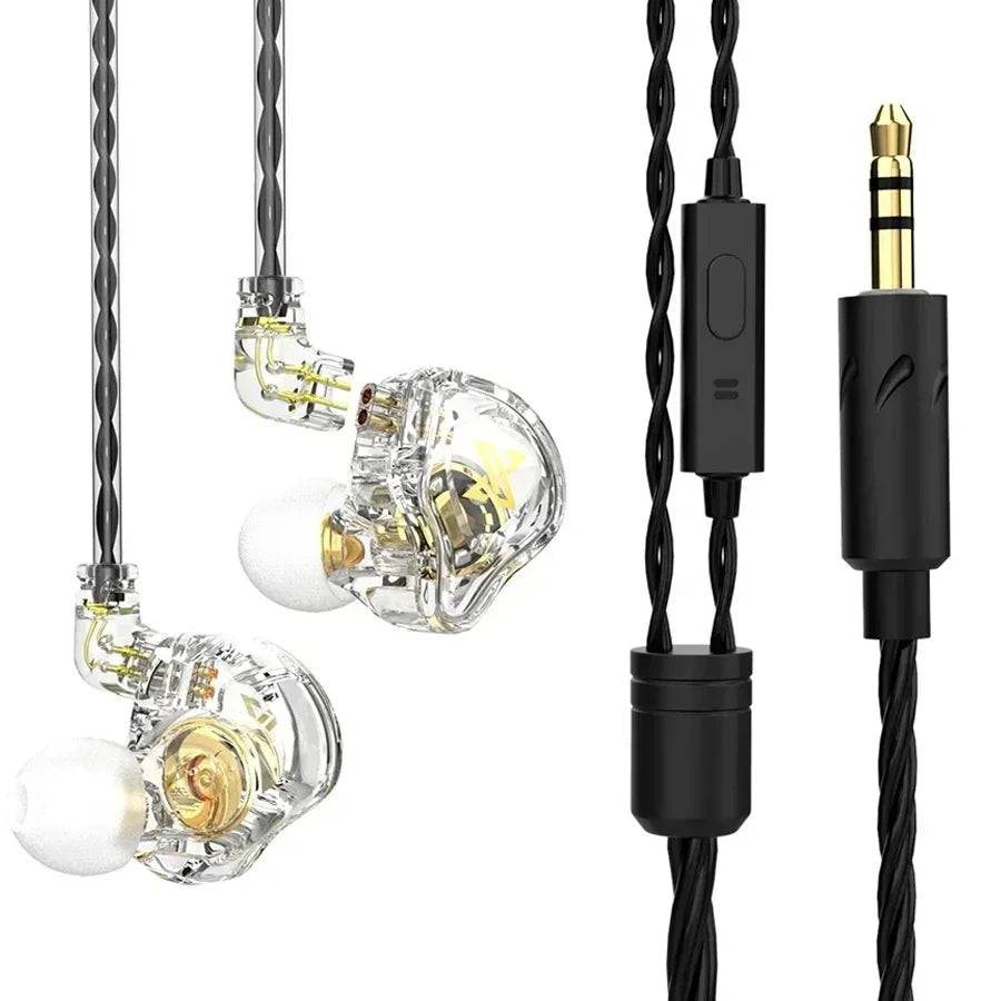 Fone In-Ear QKZ AK6 com Microfone – Hi-Fi, Graves Potentes e Controle de Volume