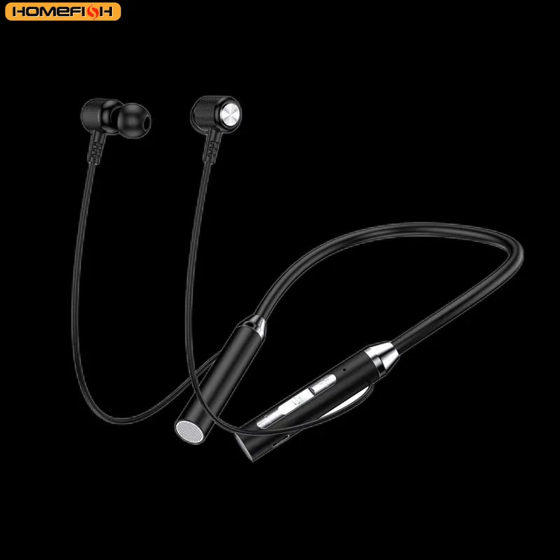 Fone Bluetooth Esportivo HOMEFISH – Neckband Magnético, Microfone e Bluetooth 5.0