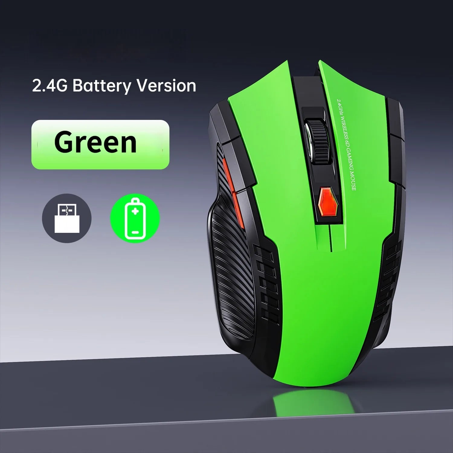 Mouse Sem Fio NexusClick 1600 DPI – 6 Botoes, Silencioso e Recarregavel