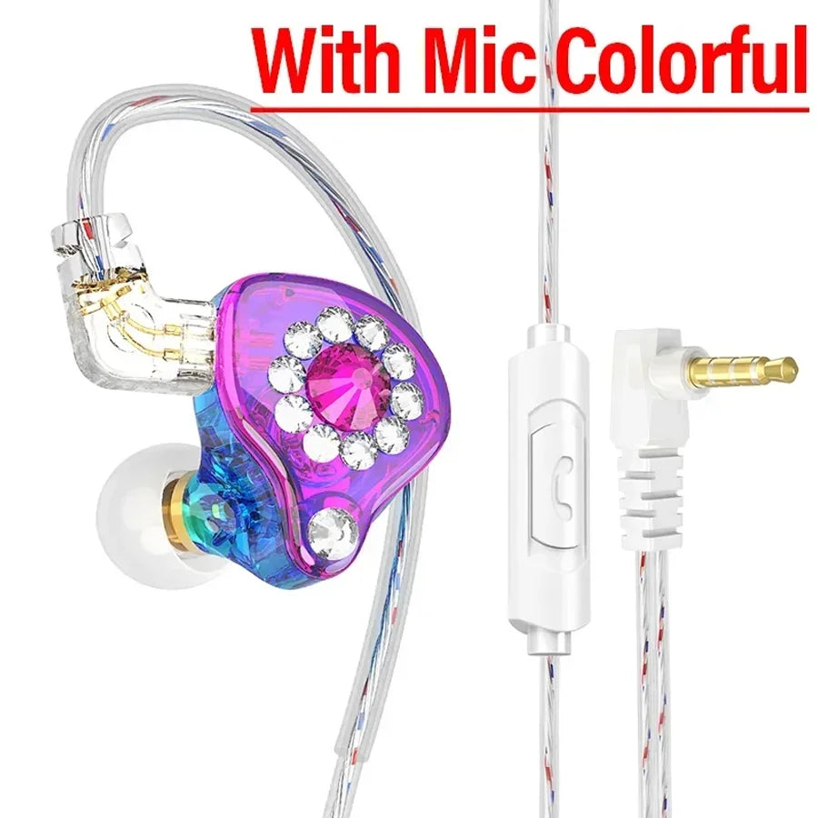 Fone In-Ear QKZ AK6 com Microfone – Hi-Fi, Graves Potentes e Controle de Volume