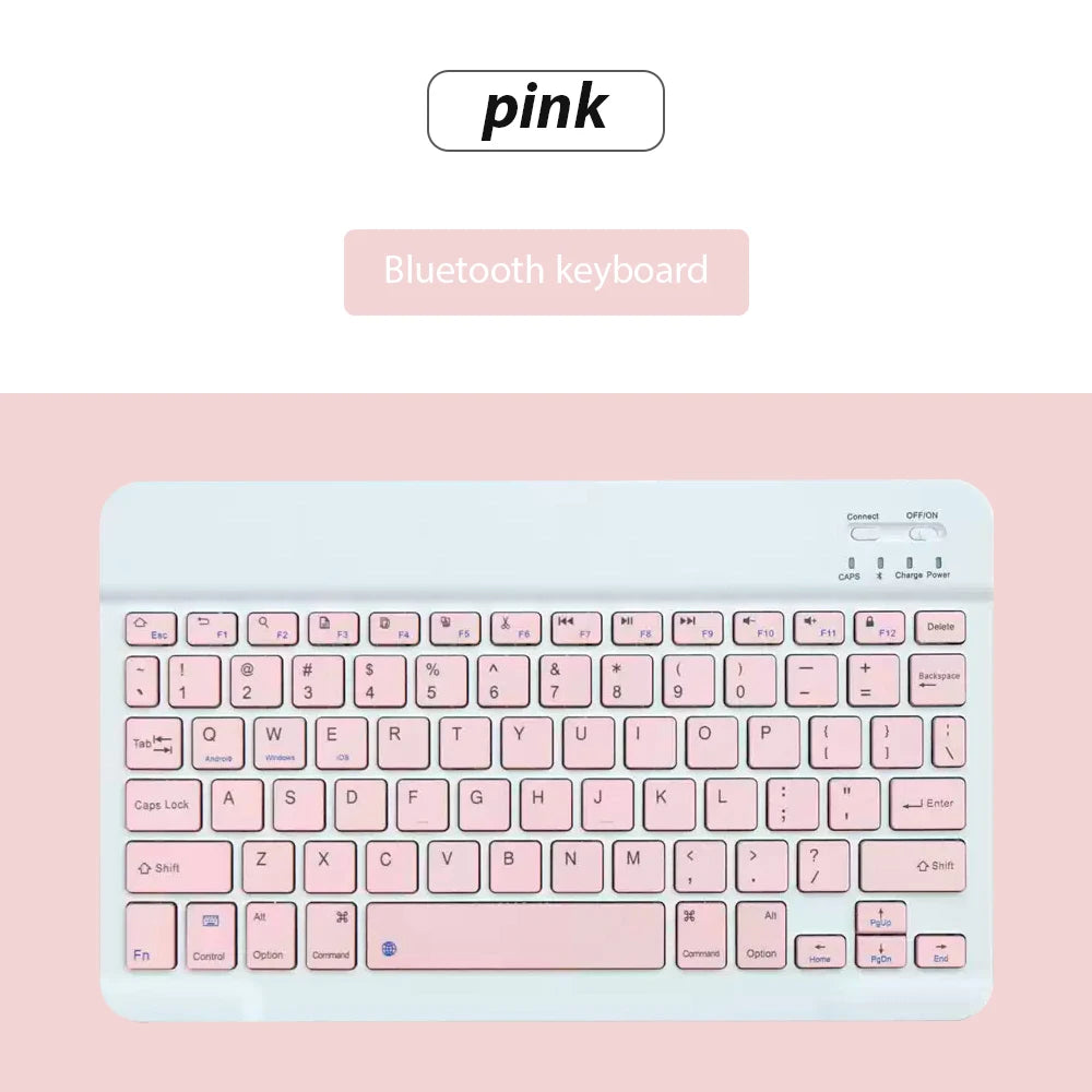 Kit Teclado e Mouse Bluetooth EMTRA – Slim, Recarregável para Tablet, iPad e PC