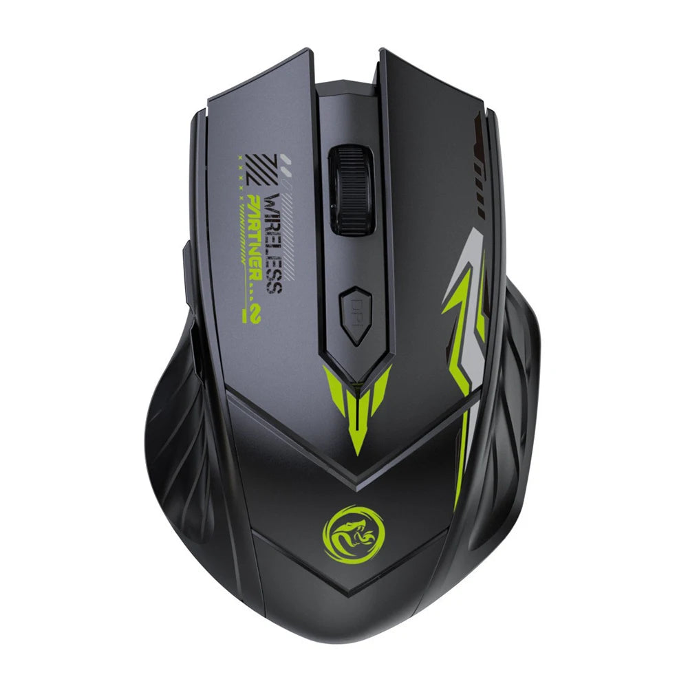 Mouse Sem Fio Dual Mode Bluetooth/Wireless + 2.4GHz – 6 Botoes, 1600 DPI e Recarregavel