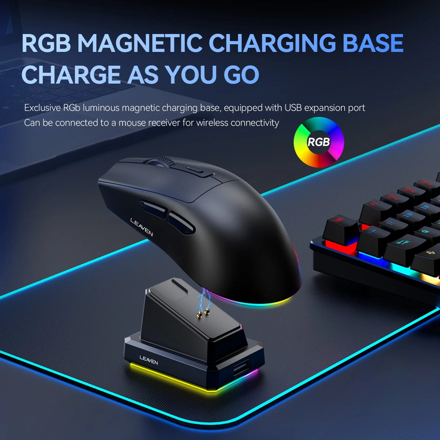 Mouse Sem Fio X3 Dual Mode Bluetooth + 2.4GHz – 1600 DPI, Recarregavel e Ul leve