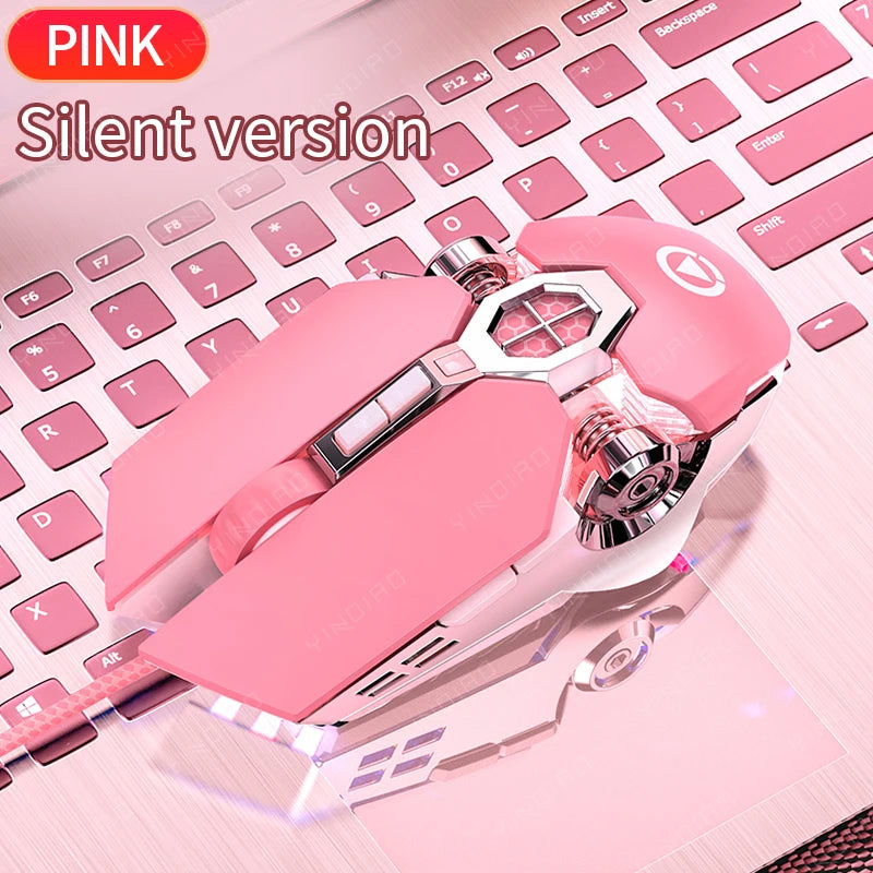 Mouse Gamer RGB 3200 DPI com 6 Botoes – Ergonomico, Silencioso e USB